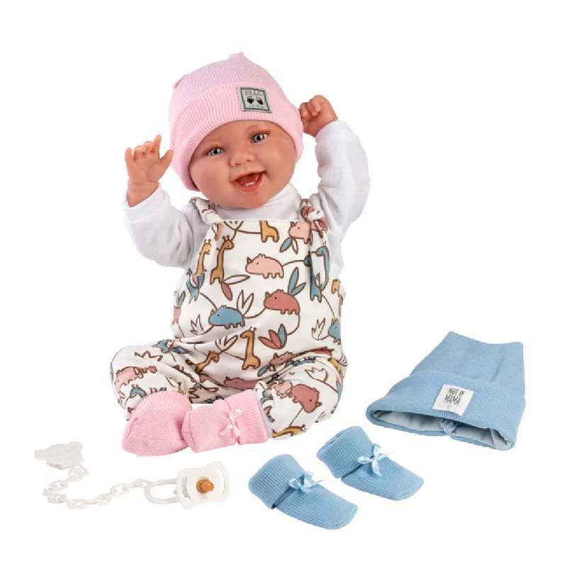 Llorens - Baby Doll with Crying Mechanism, with 2-in-1 Clothing: Tala - 44cm