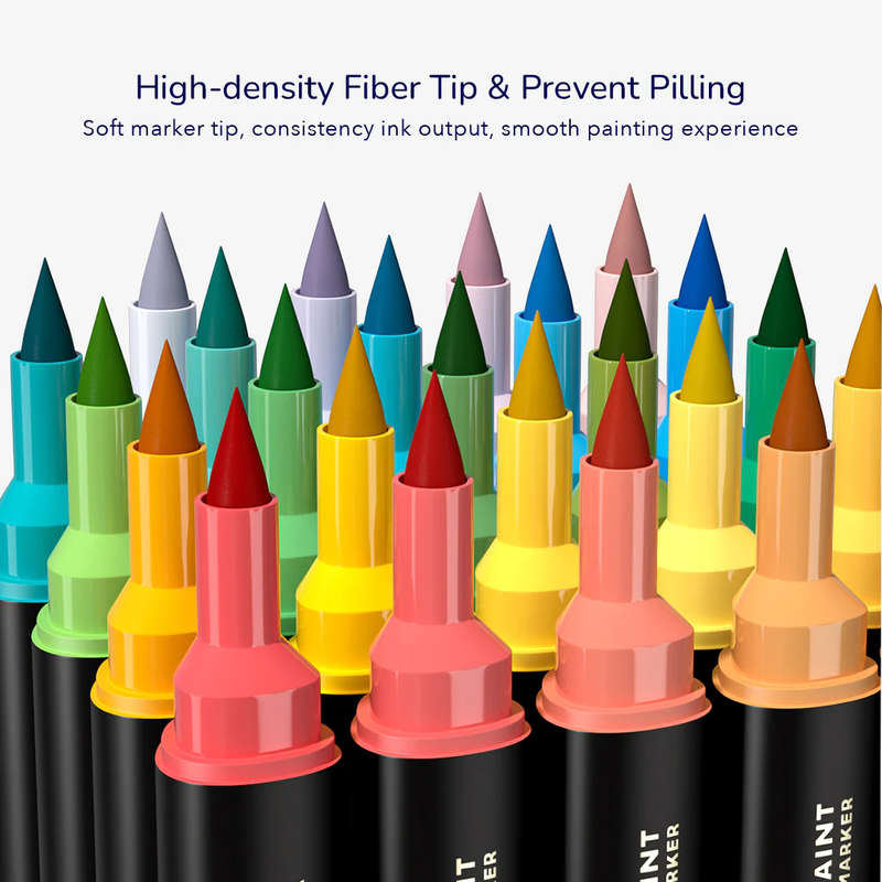 Mideer - Let's Paint - Dual Tip Oily Marker - 80 Colours With Bag