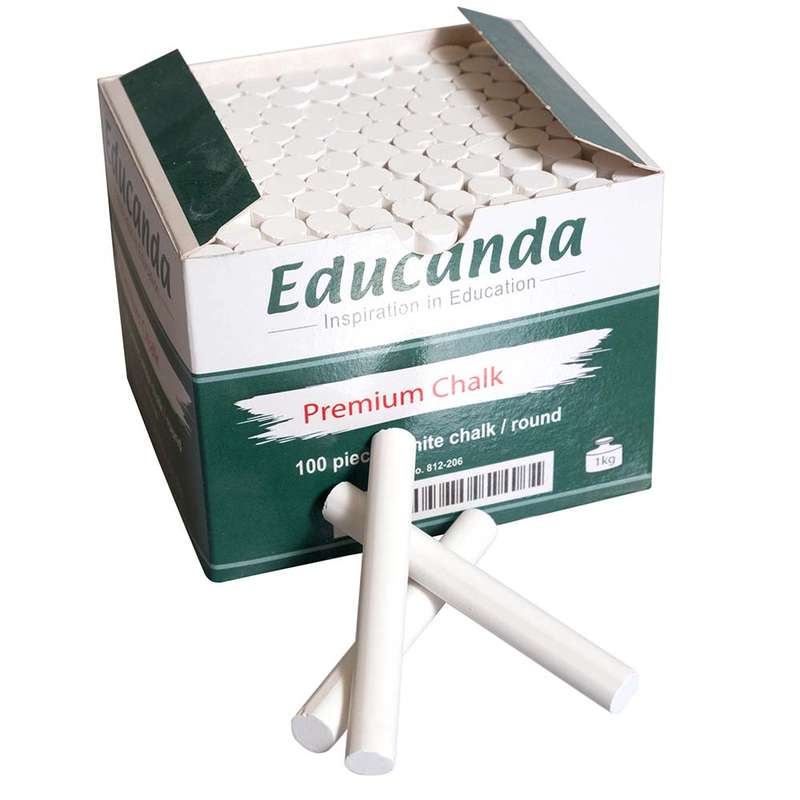 Greenbean Stationery - Premium Chalk - White - Round - 100pcs