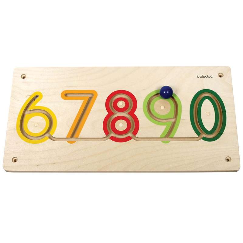 Beleduc - Wall Element - Numbers 6-0 - 60 x 30 x 5 cm