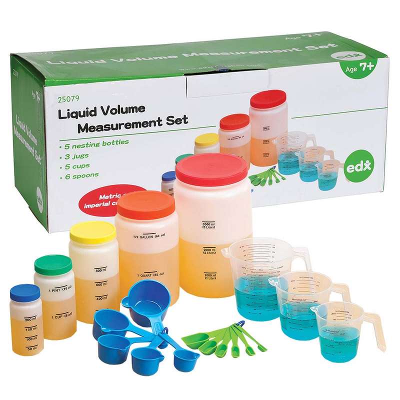 EDX Education - Volume Measuring Set - Liquid - 19pcs