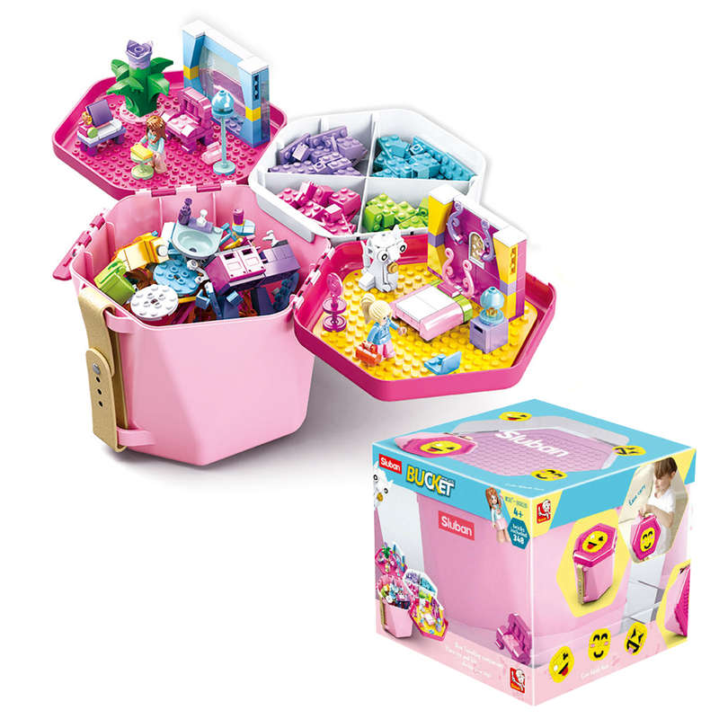 Sluban - Block Bucket - Girl Range - 1pcs