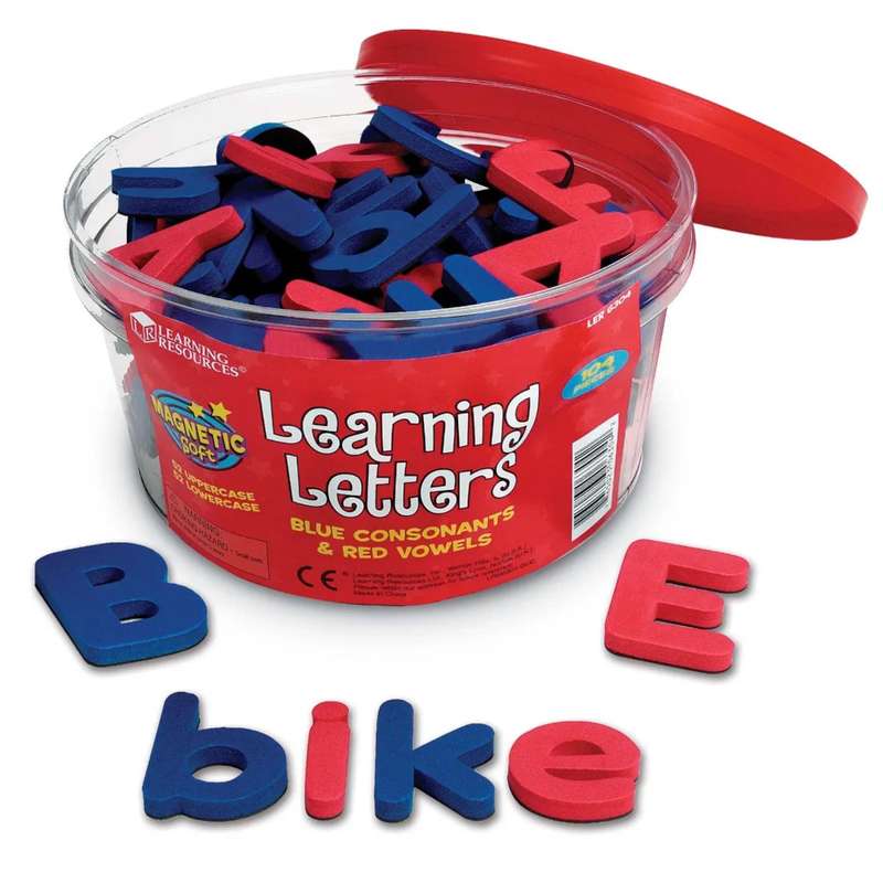 Learning Resources - Soft Foam Magnetic Letters - Upper & Lowercase