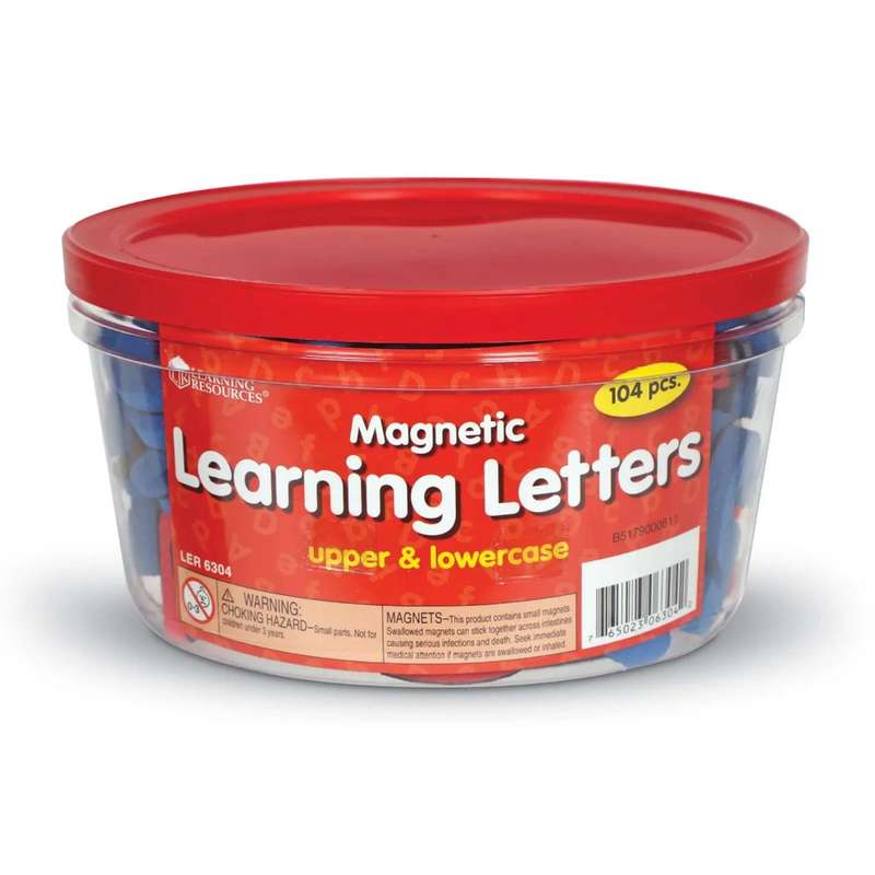 Learning Resources - Soft Foam Magnetic Letters - Upper & Lowercase