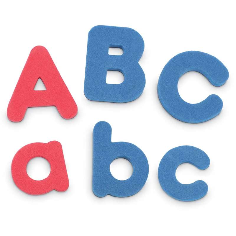 Learning Resources - Soft Foam Magnetic Letters - Upper & Lowercase