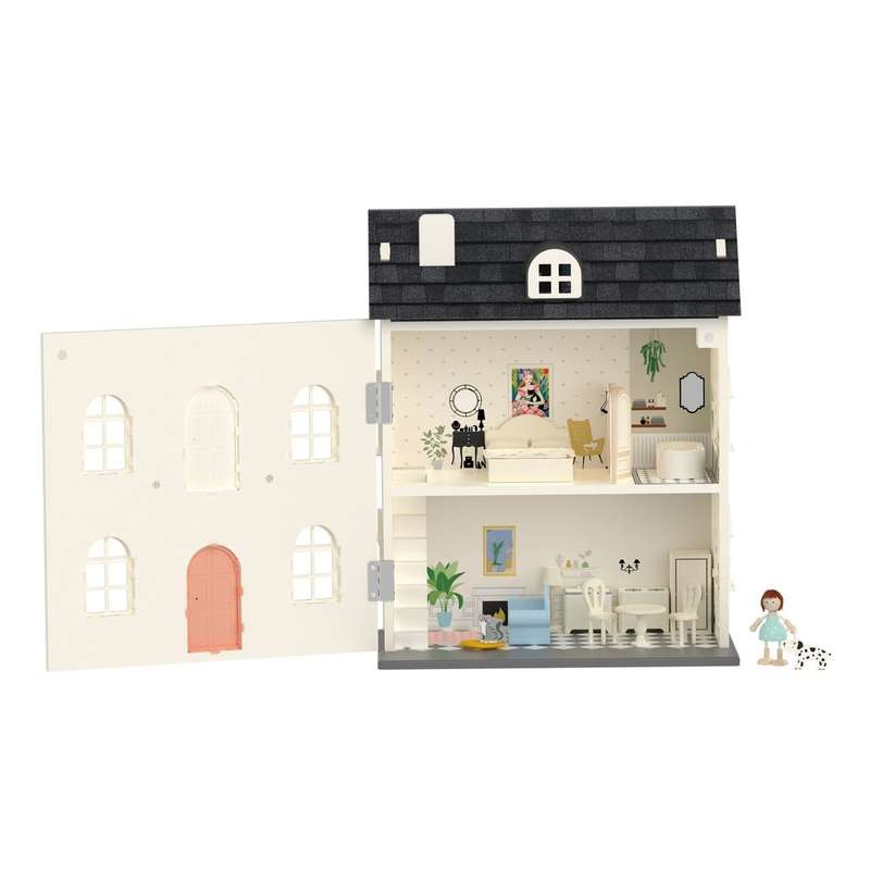 Classic World - Pretend & Play - Vintage Wooden Dollhouse
