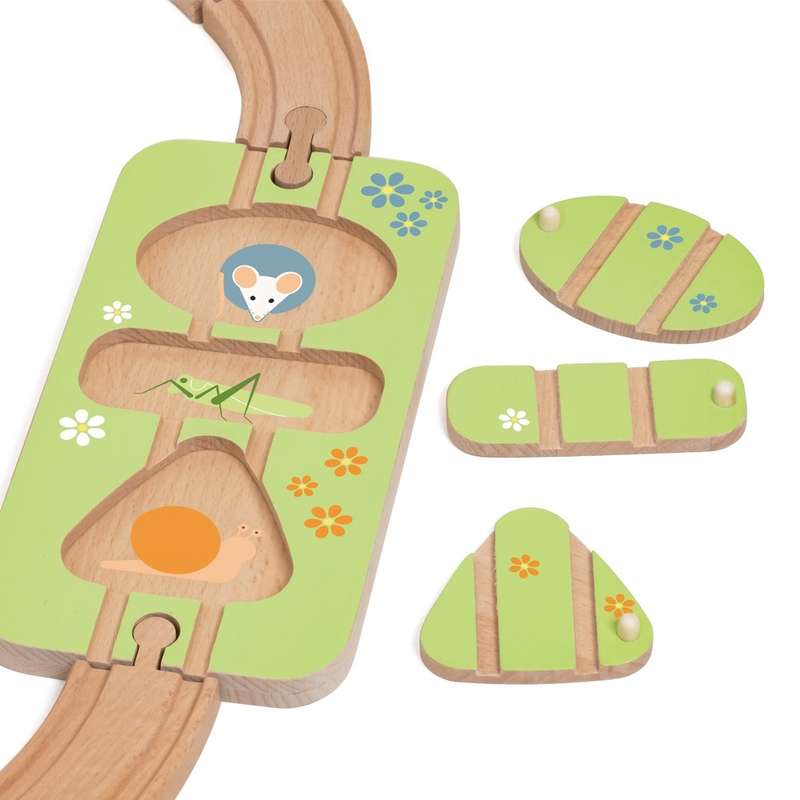 Classic World - Wooden Train Set - Forest 40 Piece