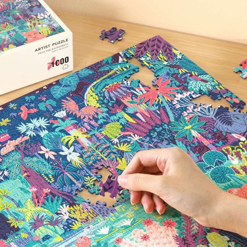 Mideer - Artist Jigsaw Puzzle - 1000 Pieces - Into the Rain Forest