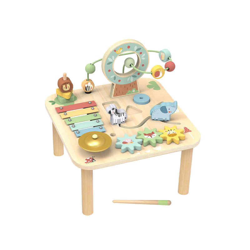 TookyToy - Wooden Forest Multi-Activity Table