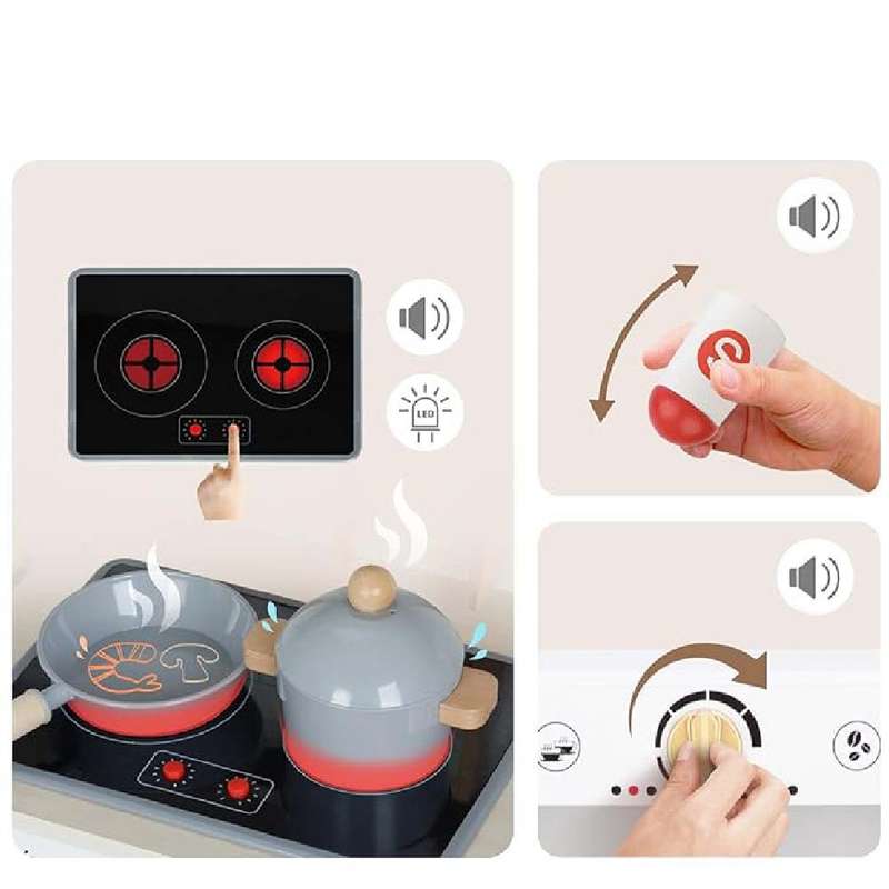 TookyToy - Pretend Play Wooden Kitchen Set