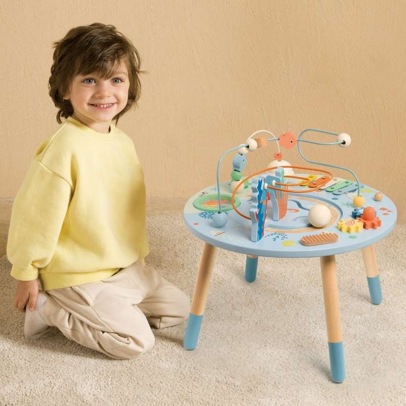 Classic World - Wooden Multi-Activity Table - Ocean-themed