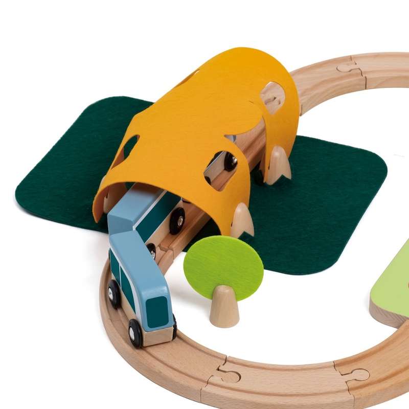 Classic World - Wooden Train Set - Forest 40 Piece