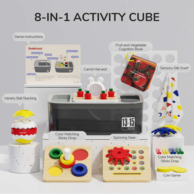 TopBright - Educational Activity Box - 40pcs - 13-15 Months