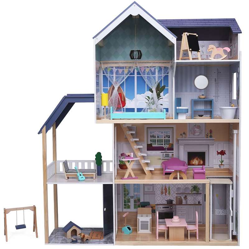 Playroom by Greenbean - Nora Mansion Doll House & 28 Accessories