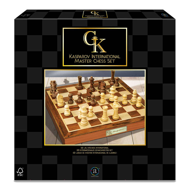 Ambassador - Kasparov International Master Wooden Chess Set