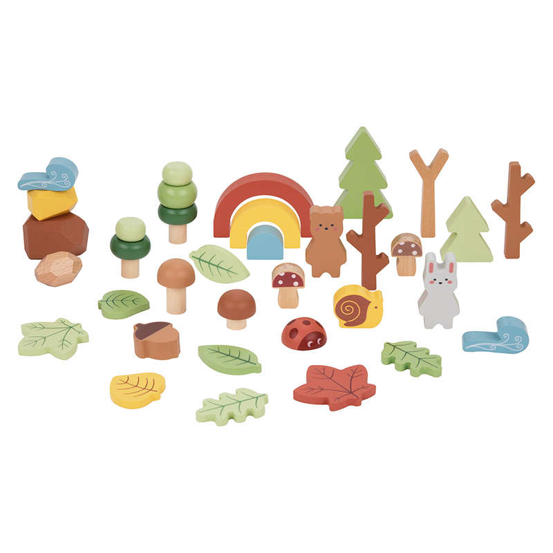 TookyToy - My Little Forest - Wooden Sorting Play Box