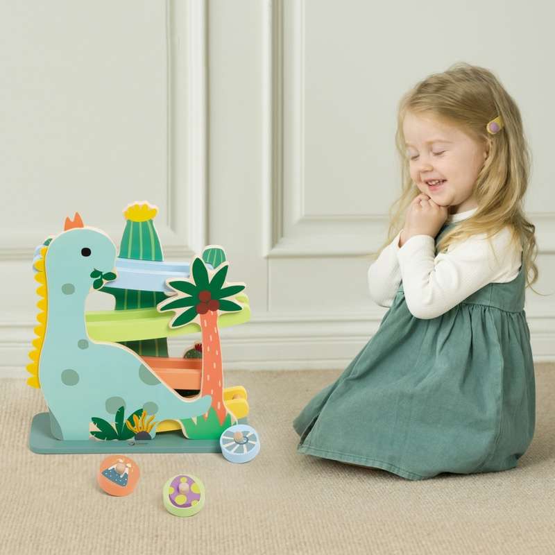 Classic World - Dinosaur Slide - Wooden Activity Toy