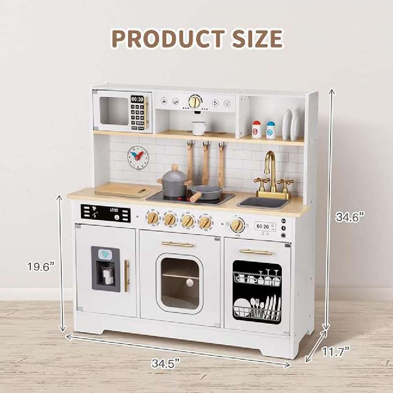 TookyToy - Pretend Play Wooden Kitchen Set