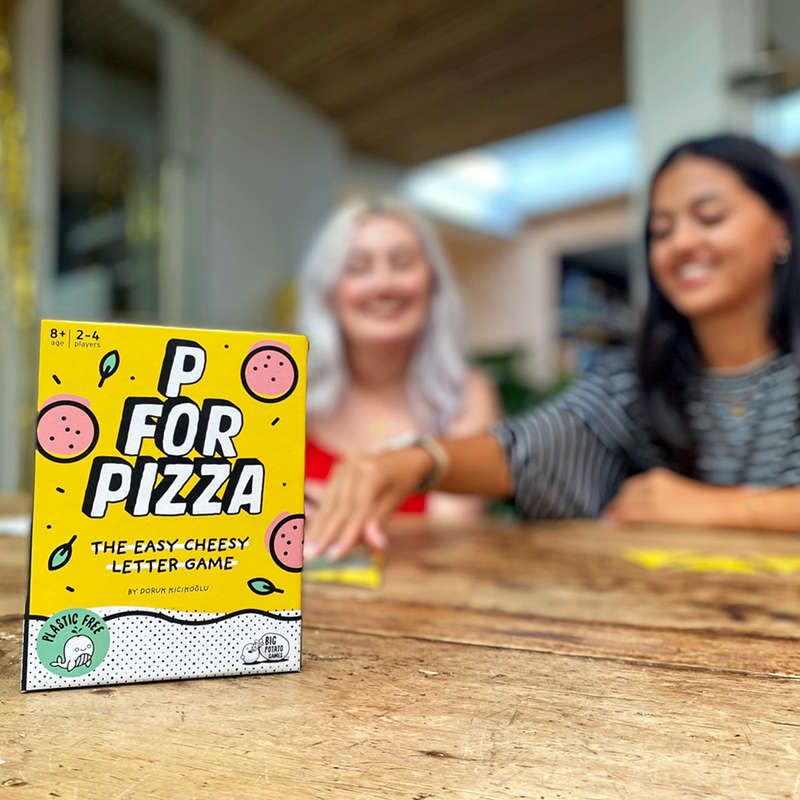Big Potato Games - P For Pizza - Family Card Game - 2-4 Players