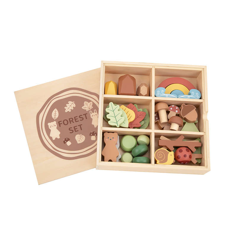 TookyToy - My Little Forest - Wooden Sorting Play Box