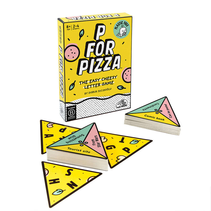 Big Potato Games - P For Pizza - Family Card Game - 2-4 Players