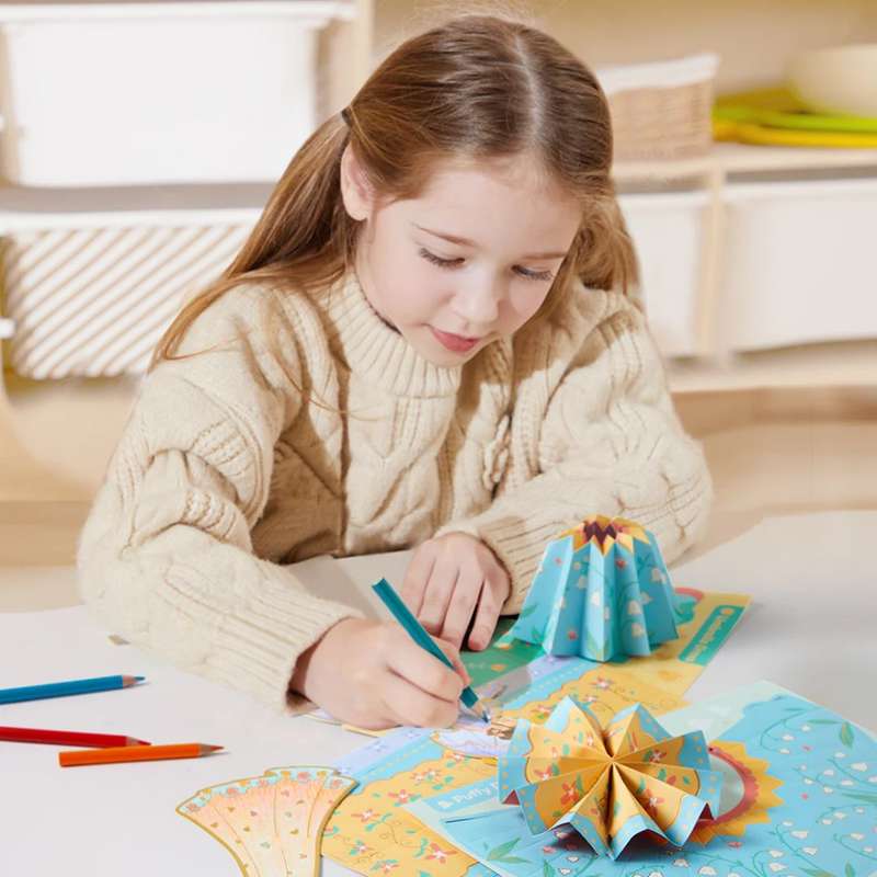Mideer - Paper Craft Colouring Cards - My Fashion Showcase