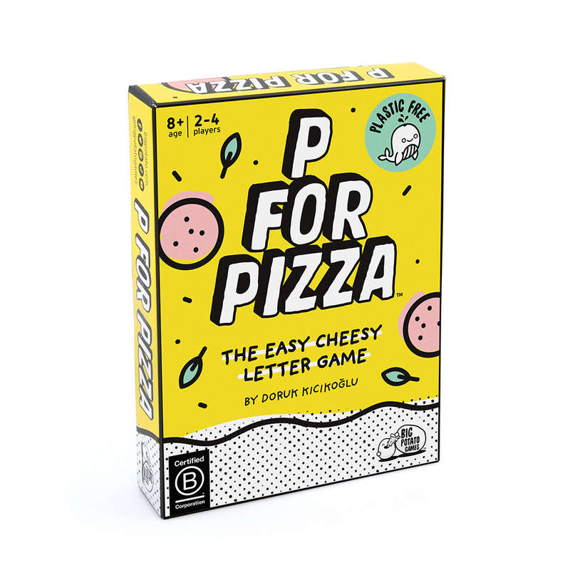 Big Potato Games - P For Pizza - Family Card Game - 2-4 Players