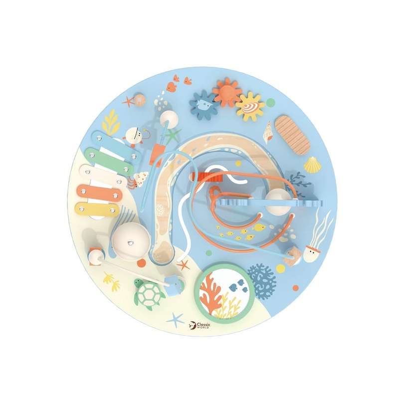 Classic World - Wooden Multi-Activity Table - Ocean-themed