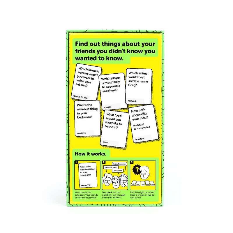 Big Potato Games - Dumb Questions To Ask Your Friends - Party Card Game - 3-8 Players