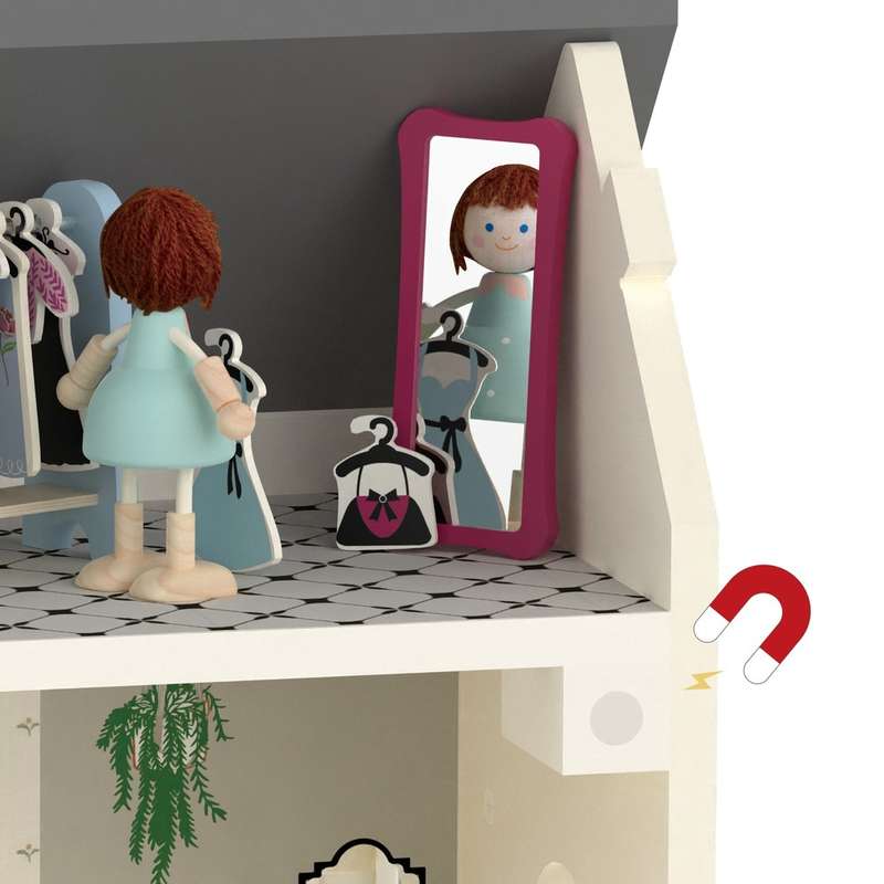Classic World - Pretend & Play - Vintage Wooden Dollhouse