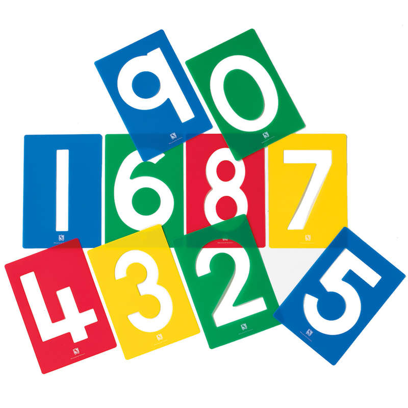 EDX Education - Stencils Numbers 10pc