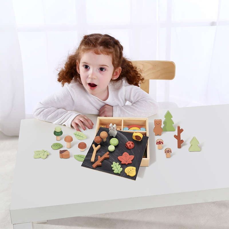 TookyToy - My Little Forest - Wooden Sorting Play Box