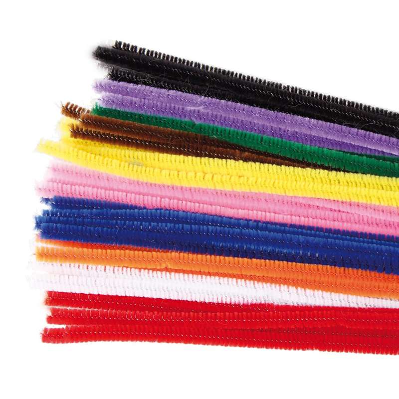 EDX Education - Chenille Stems 0.6cm Primary 10 col 100pc