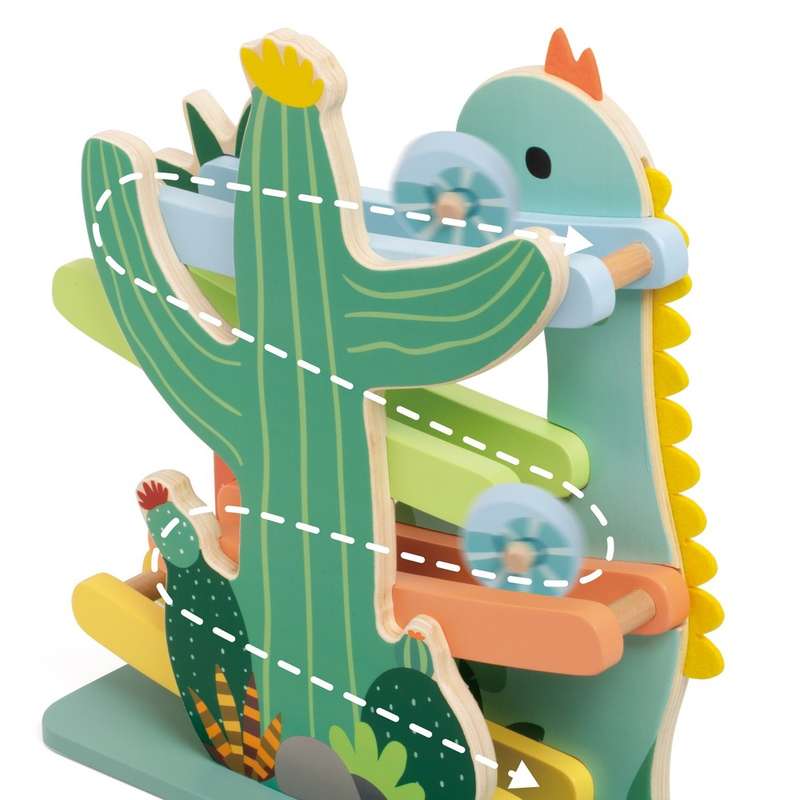Classic World - Dinosaur Slide - Wooden Activity Toy
