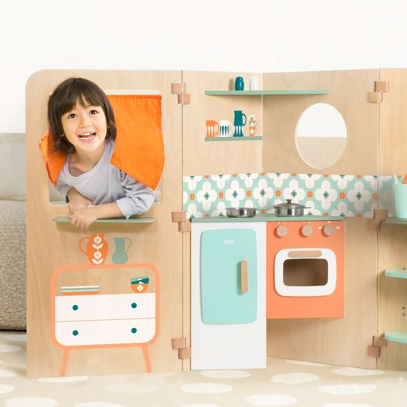 Classic World - Pretend & Play Foldable Play House w Chalkboard & Accessories