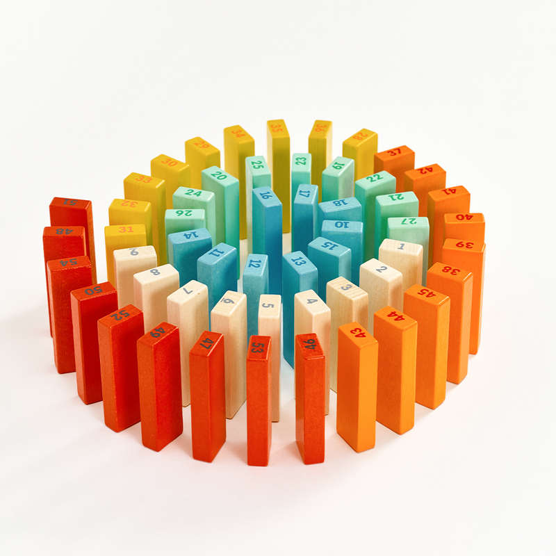 Classic World - Deluxe Colourful Stacking Game - 55pcs