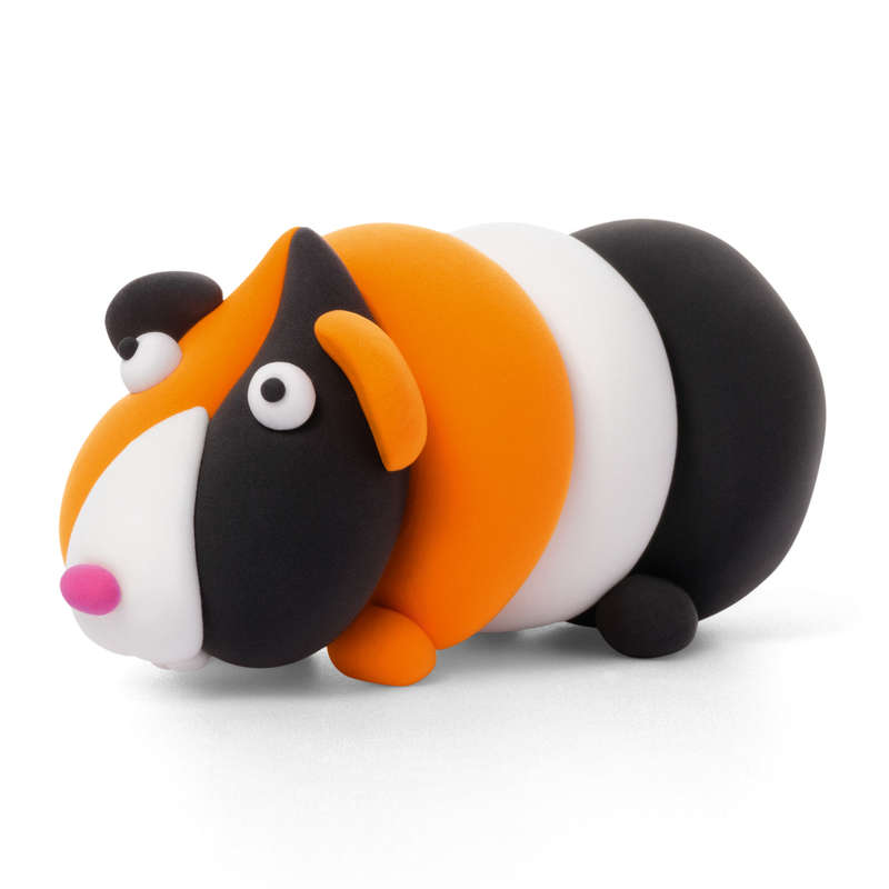 Hey Clay - Modelling Air-Dry Clay with Fun Interactive App - Bunny, Siamese cat, Guinea pig, Seri...