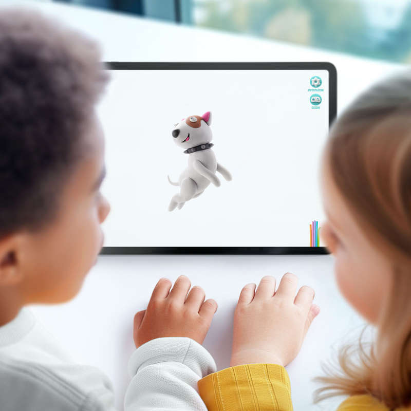 Hey Clay - Modelling Air-Dry Clay with Fun Interactive App - Dog Story, 15 cans