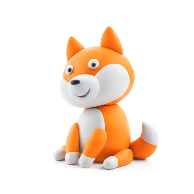 Hey Clay - Modelling Air-Dry Clay with Fun Interactive App - Shiba Inu, Spitz, Pug, Series Dog St...