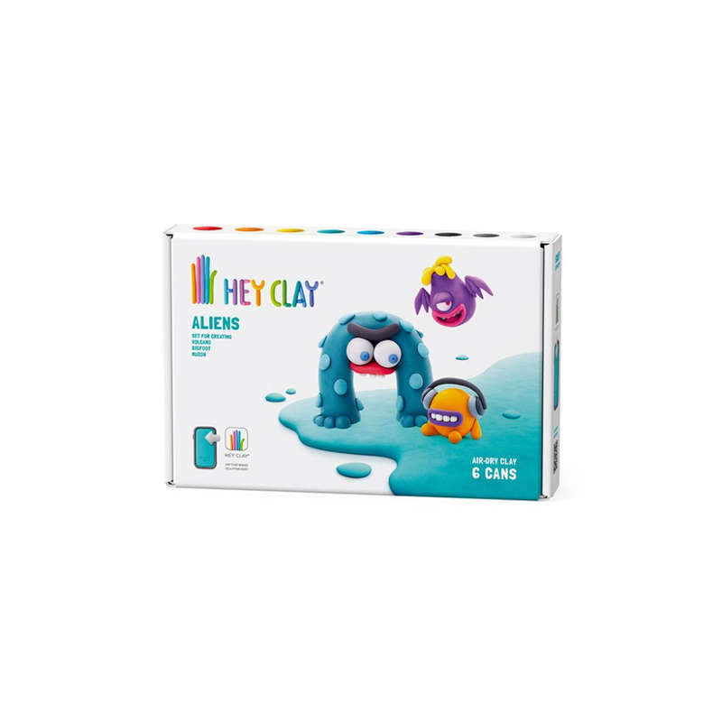 Hey Clay - Modelling Air-Dry Clay with Fun Interactive App - Muzon, Volcano, Bigfoot, Series Alie...