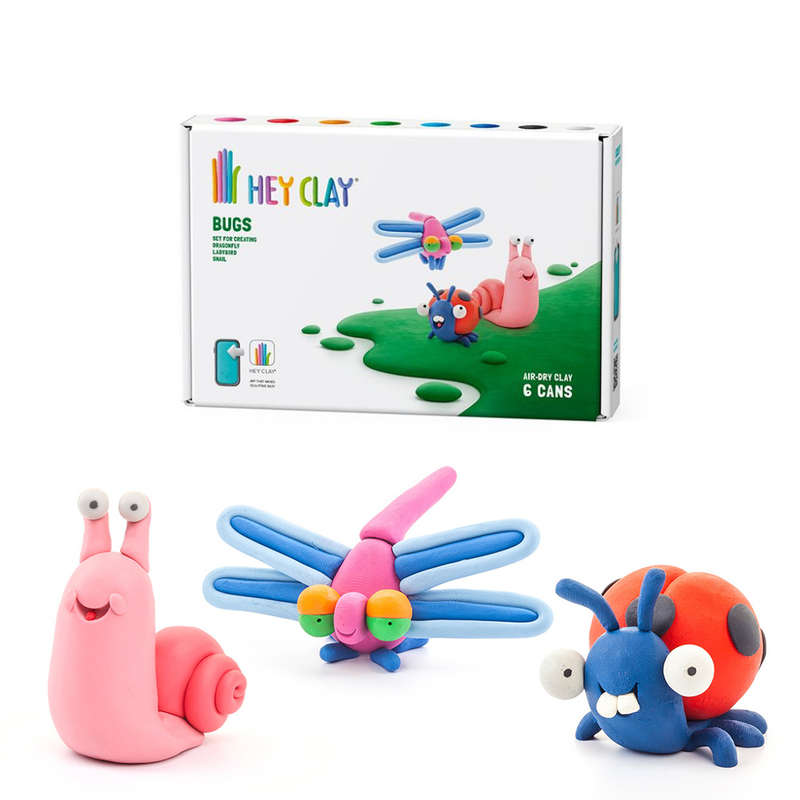 Hey Clay - Modelling Air-Dry Clay with Fun Interactive App - Ladybird, Snail, Dragonfly, Series B...
