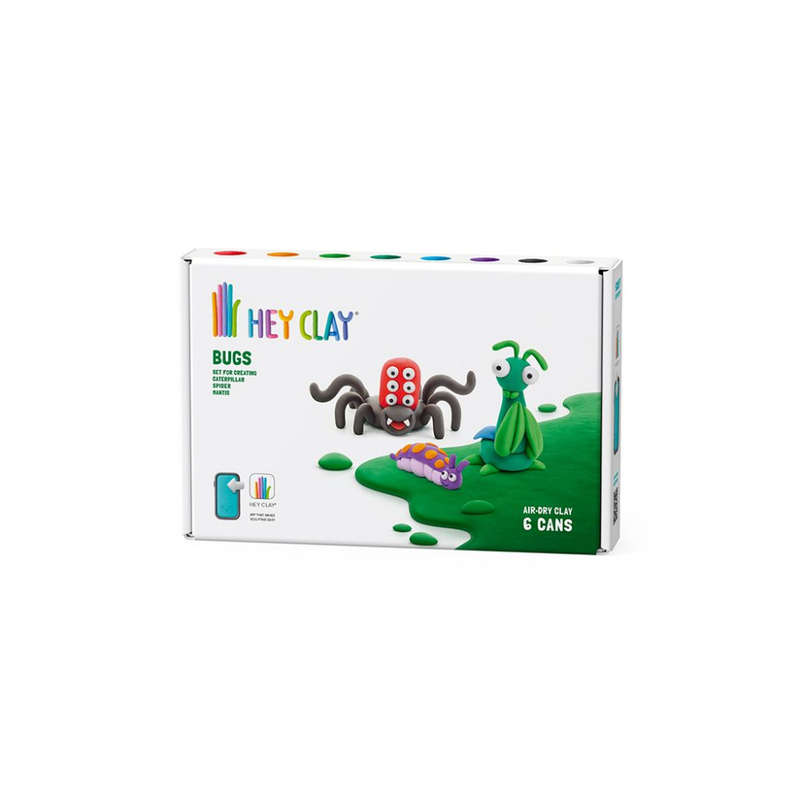 Hey Clay - Modelling Air-Dry Clay with Fun Interactive App - Spider, Mantis, Caterpillar, Series ...