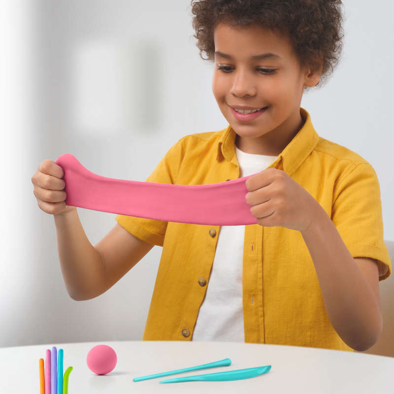 Hey Clay - Modelling Air-Dry Clay with Fun Interactive App - Brachiosaurus, series Dinos, 3 cans
