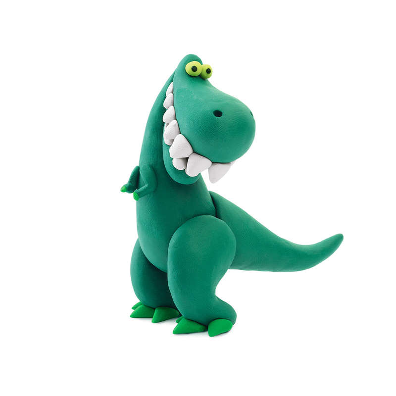 Hey Clay - Modelling Air-Dry Clay with Fun Interactive App - Pterodactylus, Triceratops, Tyrannos...
