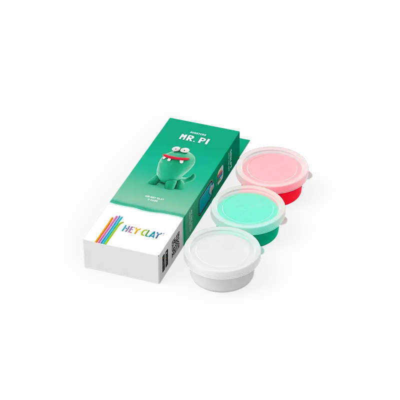 Hey Clay - Modelling Air-Dry Clay with Fun Interactive App - Pi, series Monsters, 3 cans