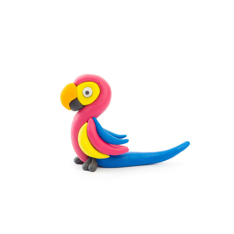Hey Clay - Modelling Air-Dry Clay with Fun Interactive App - Pheasant, Ara Parrot, Dove, Series B...