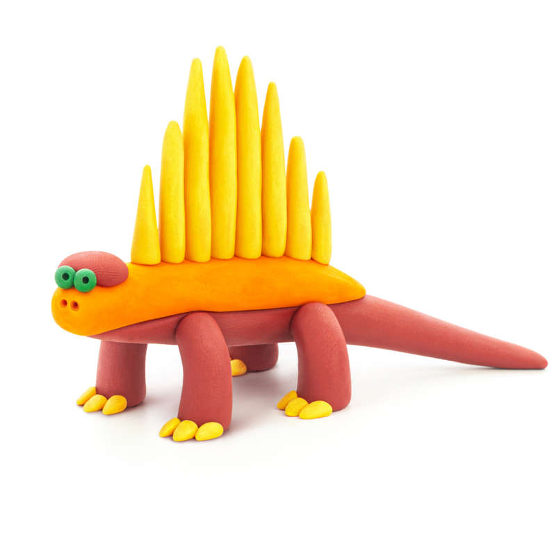 Hey Clay - Modelling Air-Dry Clay with Fun Interactive App - Lagosuchus, Allosaurus, Dimetrodon, ...