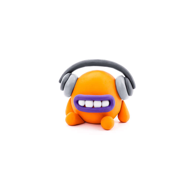 Hey Clay - Modelling Air-Dry Clay with Fun Interactive App - Muzon, series Aliens, 3 cans