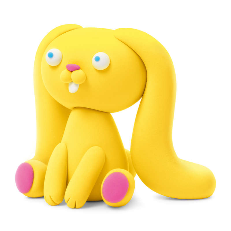 Hey Clay - Modelling Air-Dry Clay with Fun Interactive App - Fluffy Pets, 15 cans