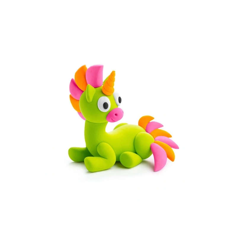 Hey Clay - Modelling Air-Dry Clay with Fun Interactive App - Sparky, Series Rainbow Unicorns, 3 cans